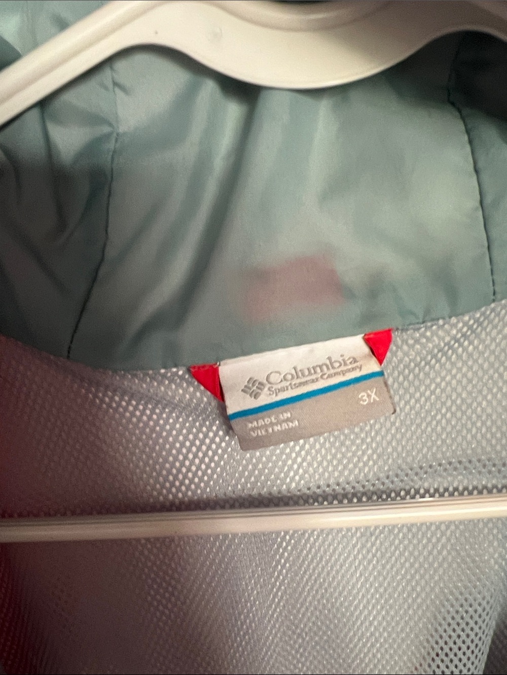 Columbia Red Hooded Rain Jacket - Picture 2 of 7